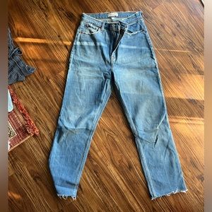 Abercrombie Curve Love High-Waisted Ankle Straight Jean